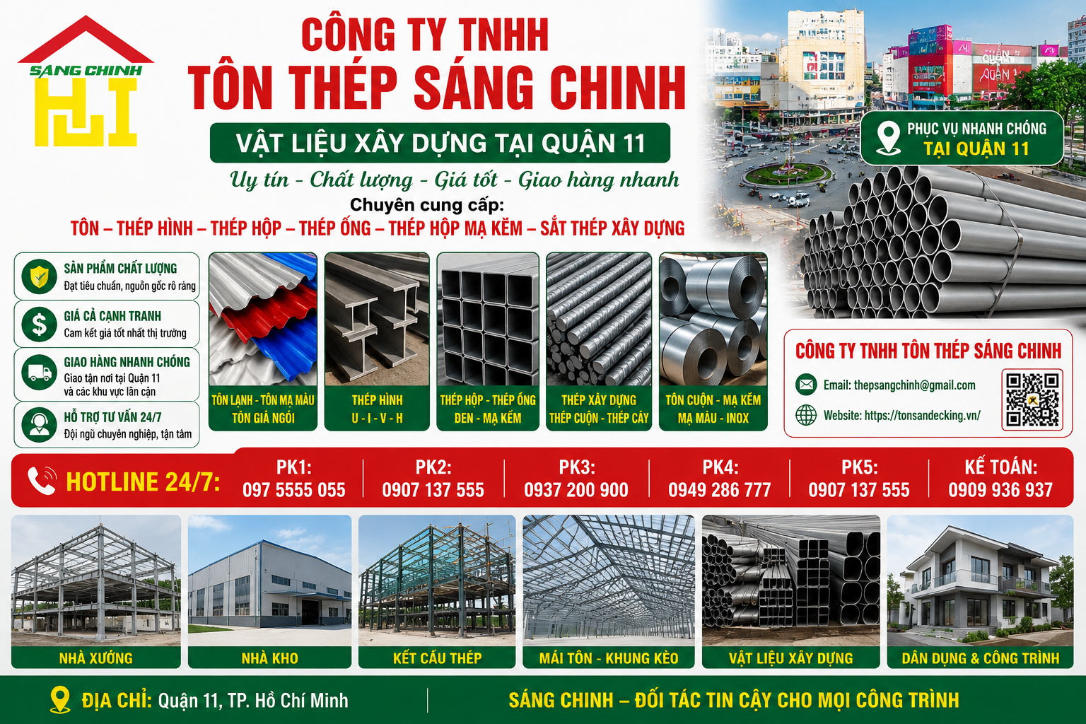 Vật liệu xây dựng tại Quận 11