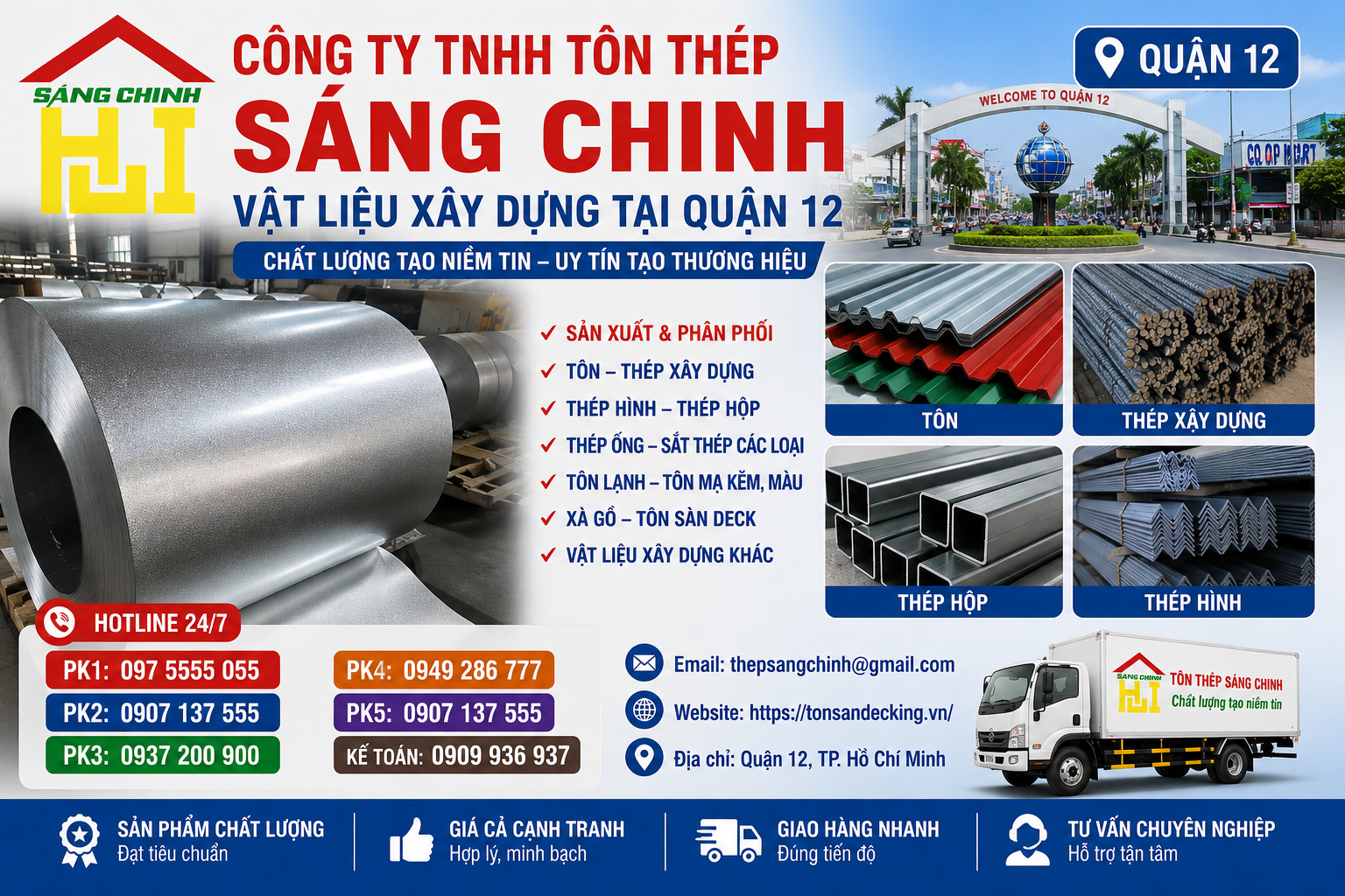 Vật liệu xây dựng tại Quận 12