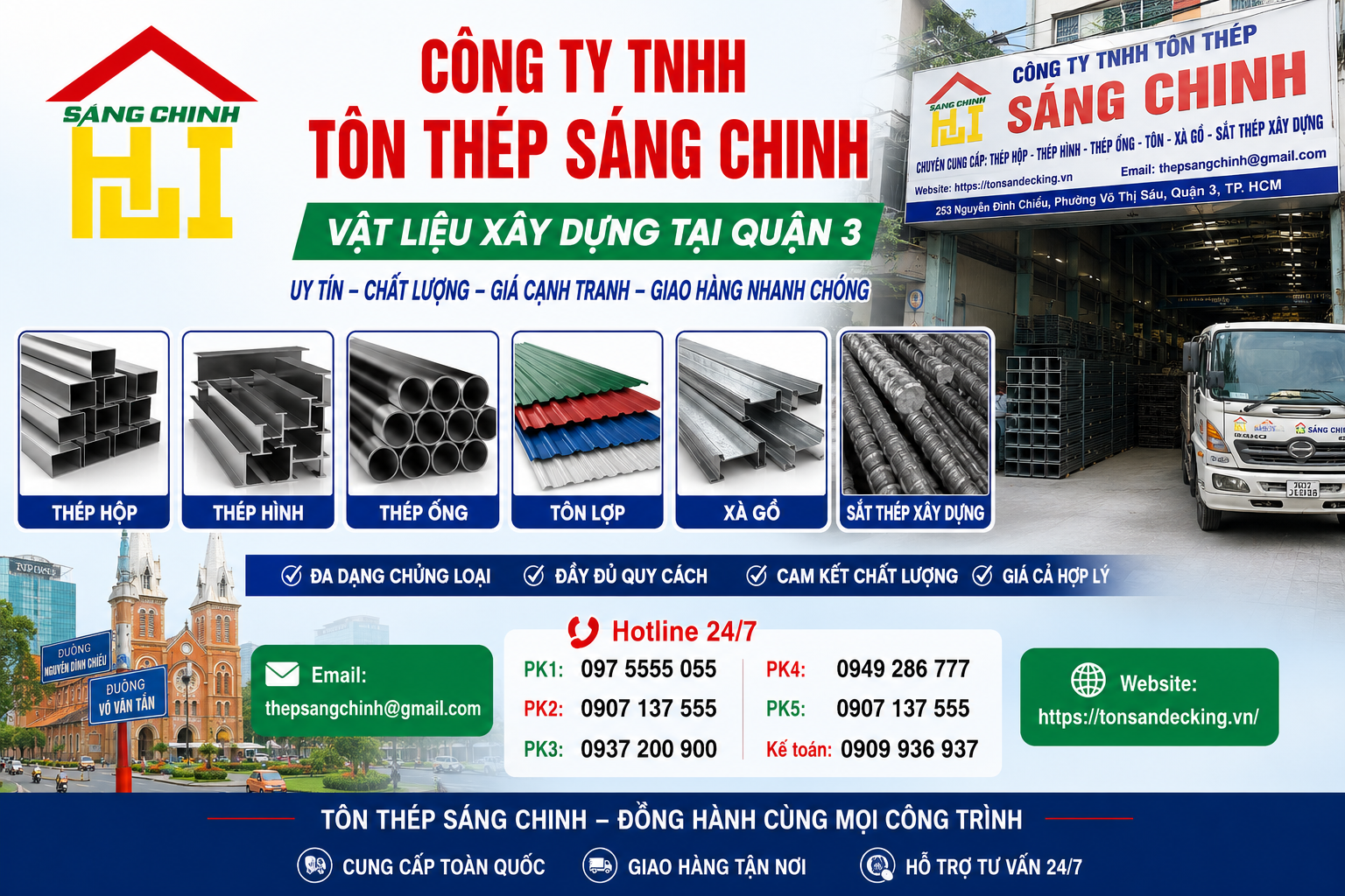 Vật liệu xây dựng tại Quận 3