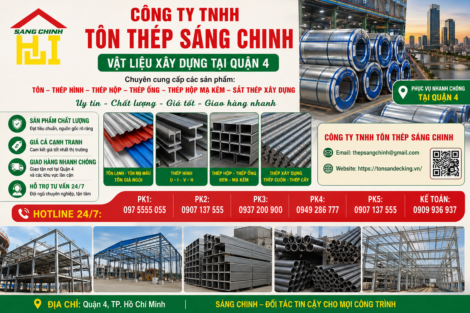 Vật liệu xây dựng tại Quận 4