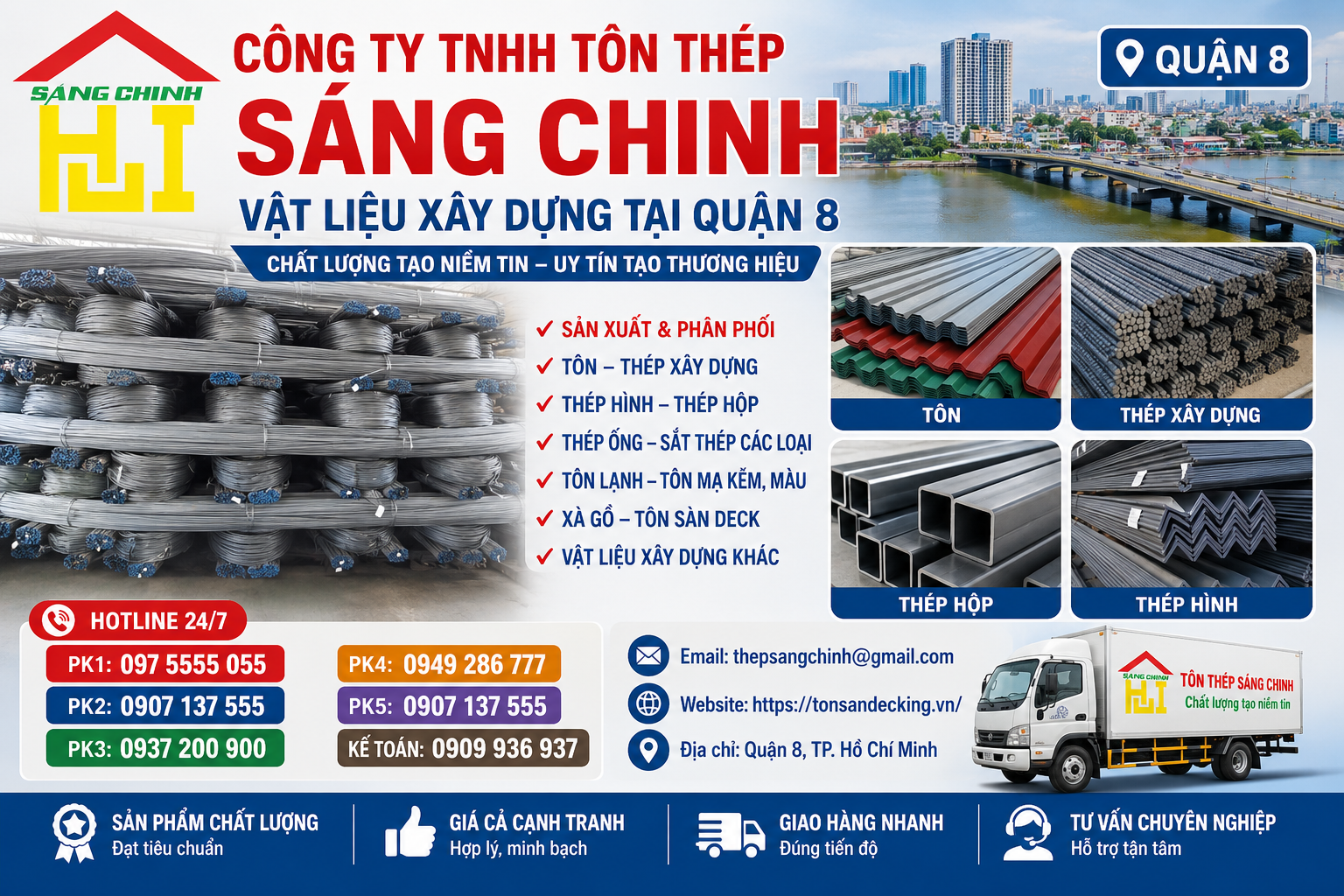 Vật liệu xây dựng tại Quận 8