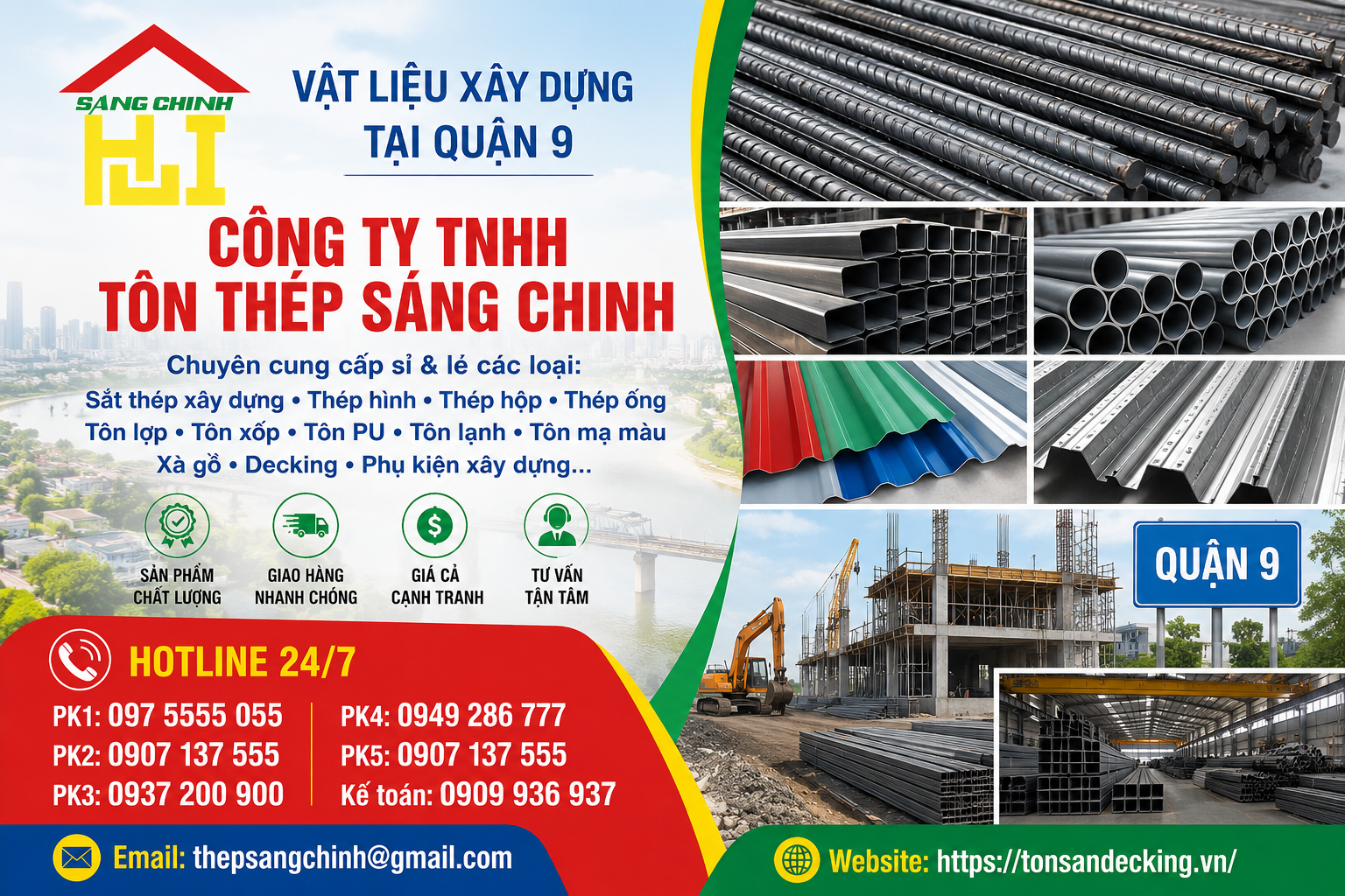 Vật liệu xây dựng tại Quận 9