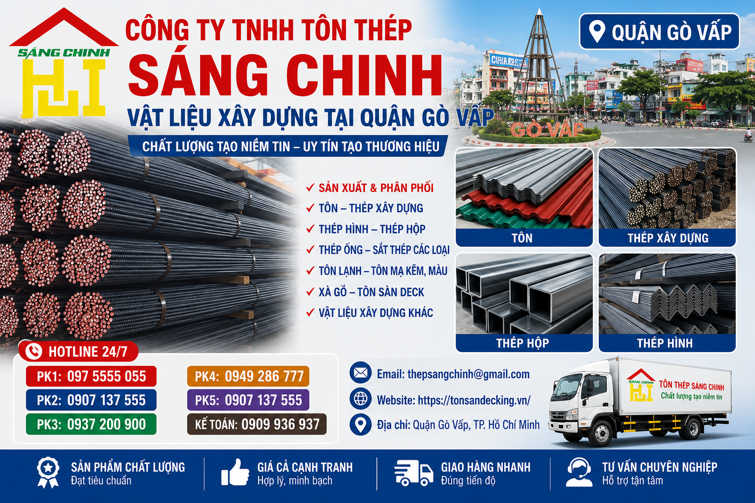 Vật liệu xây dựng tại Quận Gò Vấp