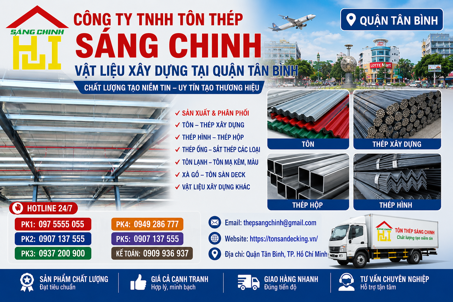 Vật liệu xây dựng tại Quận Tân Bình
