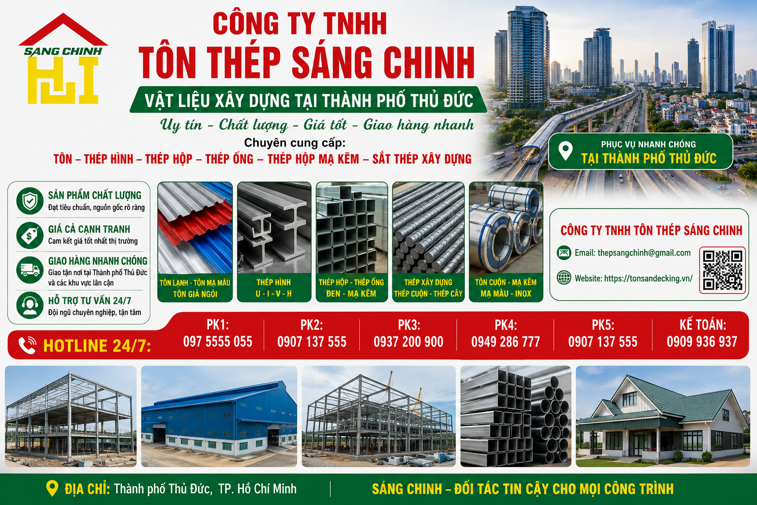 Vật liệu xây dựng tại Thành phố Thủ Đức