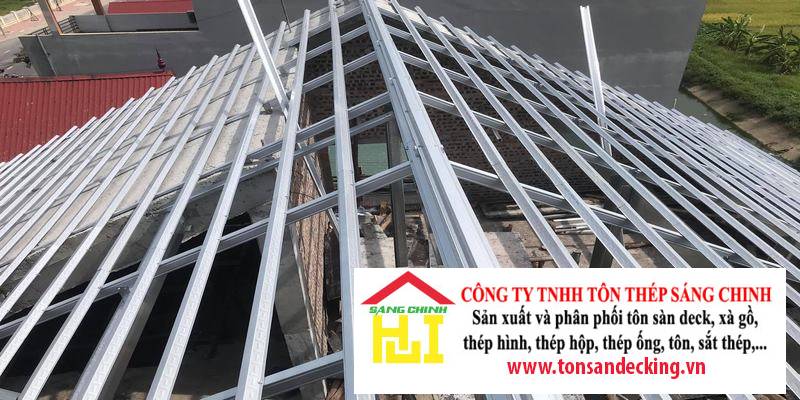Xà gồ mái tôn là gì? khoảng cách xà gồ mái tôn thế nào là chuẩn