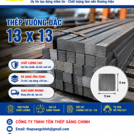 Bảng báo giá thép vuông đặc 13 x 13