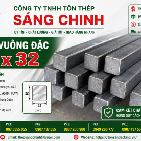 Bảng báo giá thép vuông đặc 32 x 32