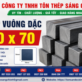 Bảng báo giá thép vuông đặc 70 x 70