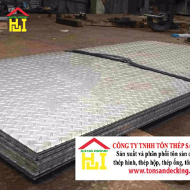 Thép Tấm Gân 5ly (Tấm nhám chống trượt dày 5mm)