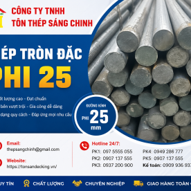 Bảng báo giá thép tròn đặc phi 25