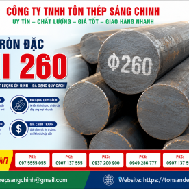 Bảng báo giá thép tròn đặc phi 260