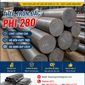 Bảng báo giá thép tròn đặc phi 280