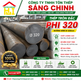 Bảng báo giá thép tròn đặc phi 320