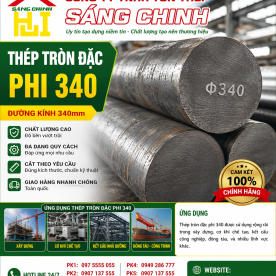 Bảng báo giá thép tròn đặc phi 340
