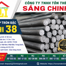 Bảng báo giá thép tròn đặc phi 38