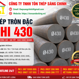 Bảng báo giá thép tròn đặc phi 430