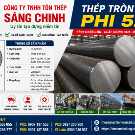 Bảng báo giá thép tròn đặc phi 520