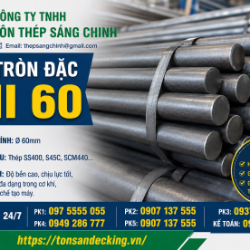 Bảng báo giá thép tròn đặc phi 60