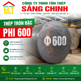 Bảng báo giá thép tròn đặc phi 600