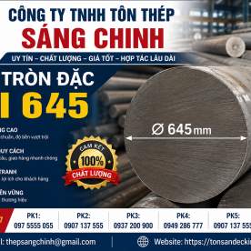 Bảng báo giá thép tròn đặc phi 645