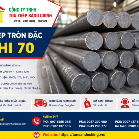 Bảng báo giá thép tròn đặc phi 70