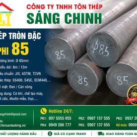 Bảng báo giá thép tròn đặc phi 85