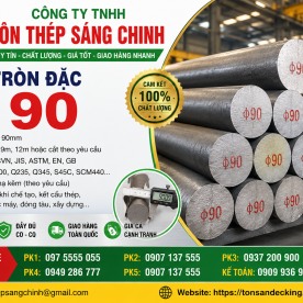Bảng báo giá thép tròn đặc phi 90