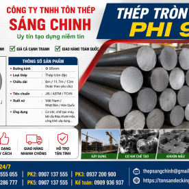 Bảng báo giá thép tròn đặc phi 95