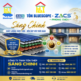 Bảng Giá Tôn Bluescope - ZACS Phong Thủy