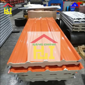 Tôn cách nhiệt Phương Nam 3 lớp tôn nền dày 0.55mm + PU + tôn 0.35mm