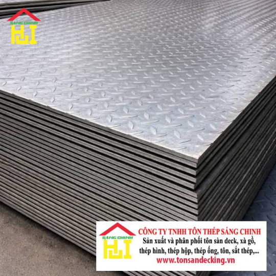 Thép Tấm Gân 6ly (Tấm chống trượt dày 6mm)