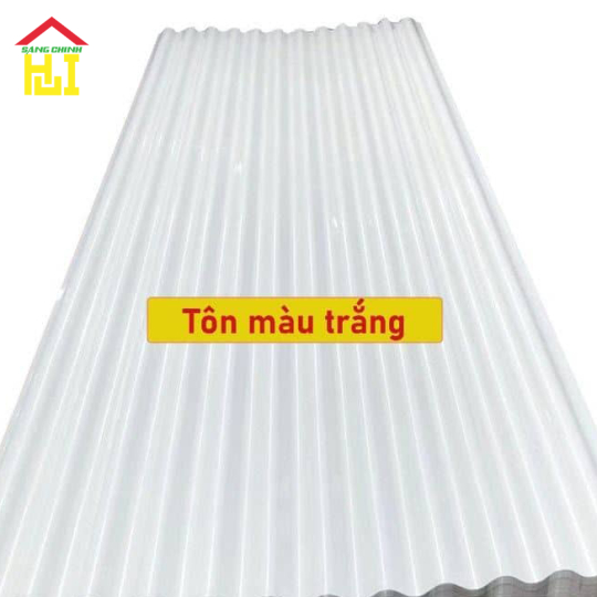 Báo giá tôn màu trắng sữa