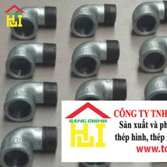 Co Điếu Ren Mạ Kẽm (1 ren trong 1 ren ngoài)