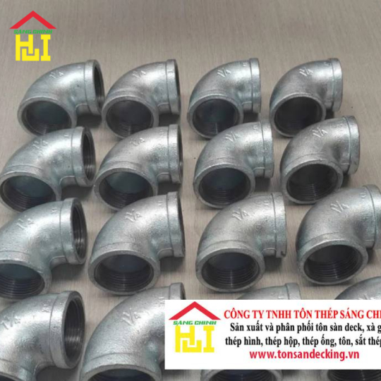 Co Điếu Ren Mạ Kẽm (1 ren trong 1 ren ngoài)