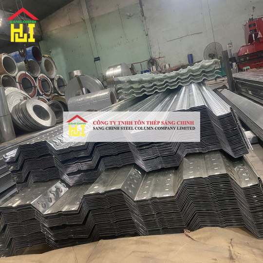 Tôn kẽm sóng sàn