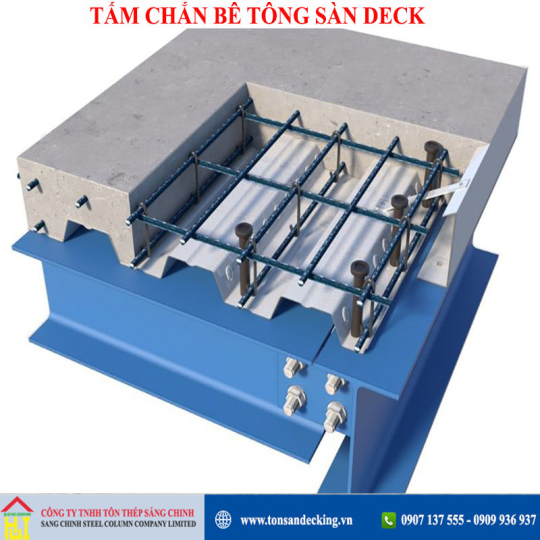 Tấm chắn bê tông sàn deck