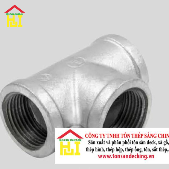 Tê Ren Mạ Kẽm (3 đầu ren DN15-DN100)