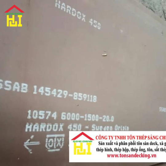 Thép Tấm Hardox 450 (Thép chịu mài mòn)