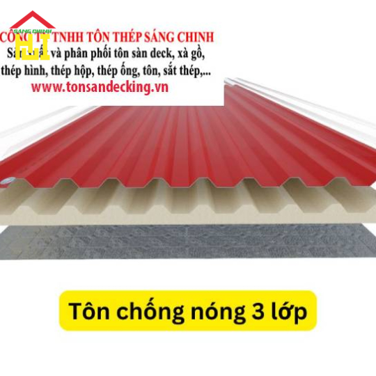 Tôn Cách Nhiệt 3 Lớp