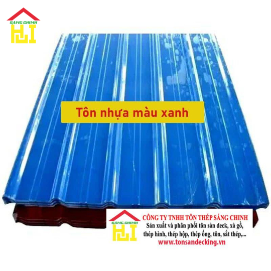 Tôn nhựa màu xanh