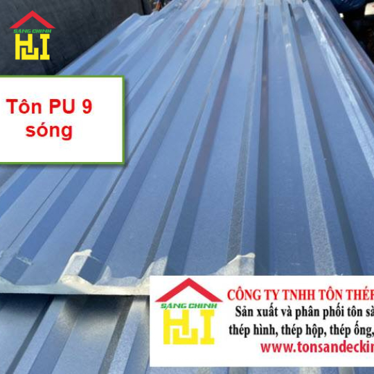 Tôn PU cách nhiệt 9 sóng