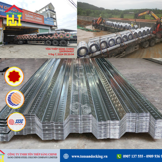 Tôn sàn decking Đông Á