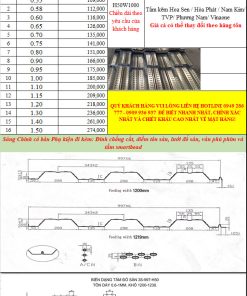 Tôn sàn deck H50W1000