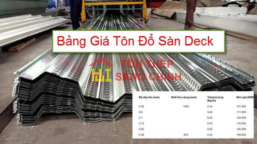 Tôn sàn decking Hoa Sen